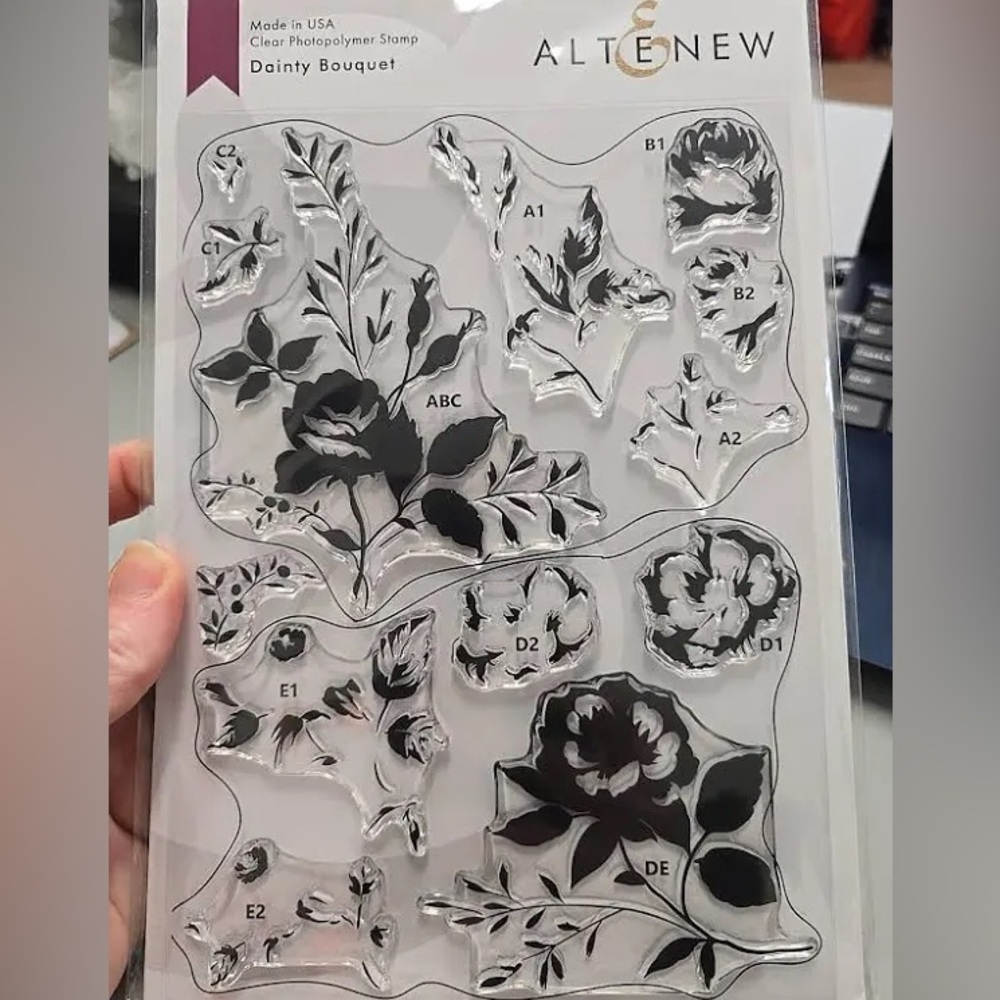 Altenew Dainty Bouquet Clear Stamps and Dies Set
